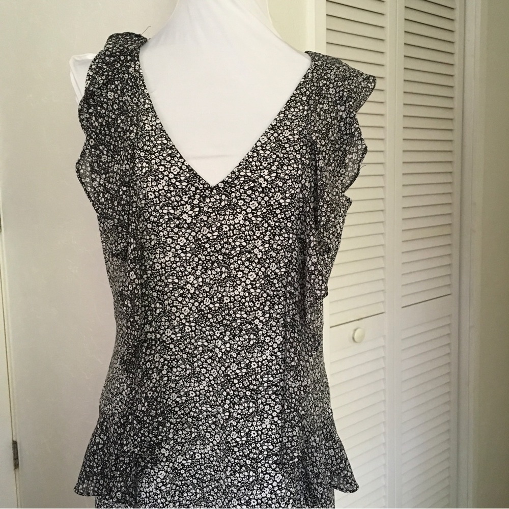Michael Michael Kors Black and White Print Dress Large - Picture 5 of 7